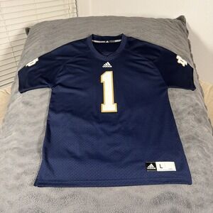 Notre Dame Football Jersey Adidas #1 Men's Large NCAA